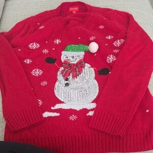 Red Snowman Sweater